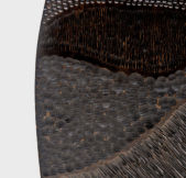 Sculpture- turned, textured and carved and dyed