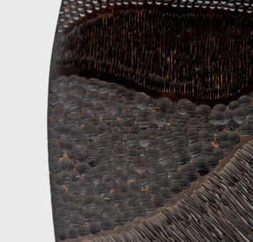 Sculpture-  textured, carved and dyed