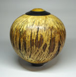 Turned holow form bowl - unknown wood